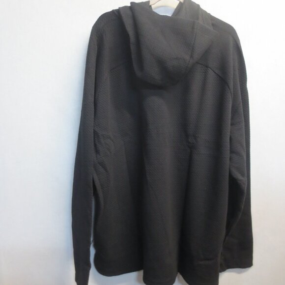 FLX MEN'S URBAN COMMUTER HOODED SWEATSHIRT IN MINERAL BLACK - 3X - Picture 2 of 4